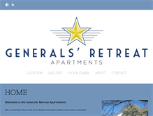 Tablet Screenshot of generalsretreat.net